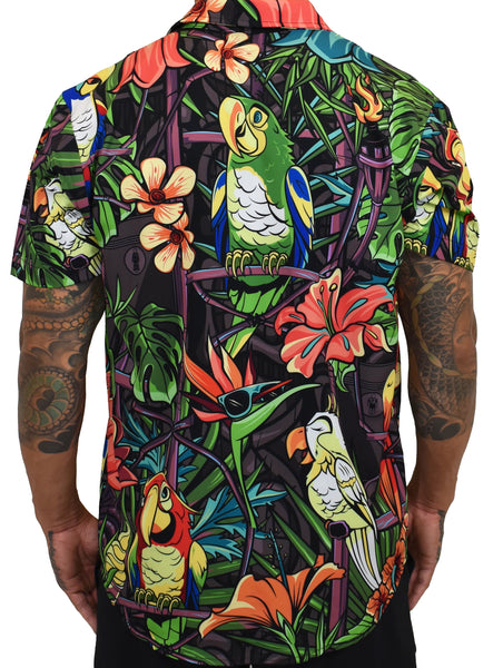 Teal-biscus' Aloha (Hawaiian) Shirt – Project X