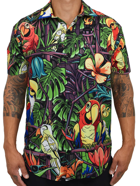 Teal-biscus' Aloha (Hawaiian) Shirt – Project X