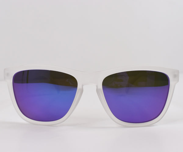 Suncloud Detour Polarized Sunglasses in White with Purple Mirror Lens -  Polarized World