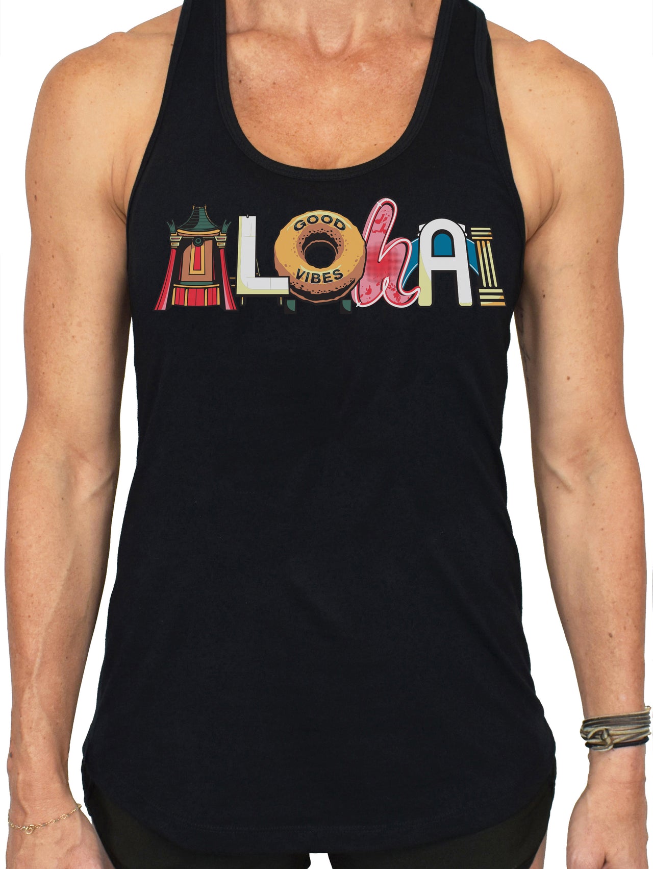 WOMEN'S 'ALOHA4LA' Racerback Tank -  PRE-ORDER. ITEM SHIPS 01.20