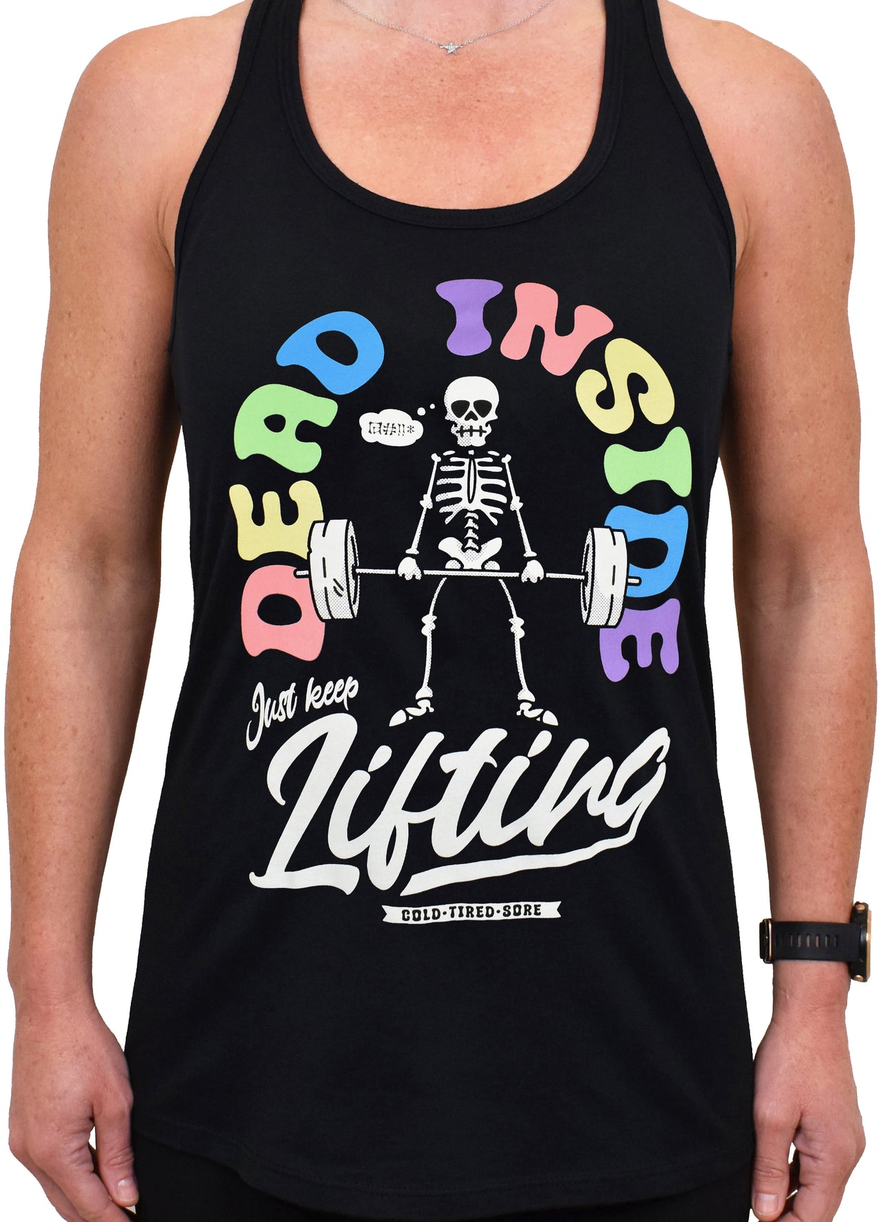 Women's 'Dead Inside - Lifting Club' Racerback Tank