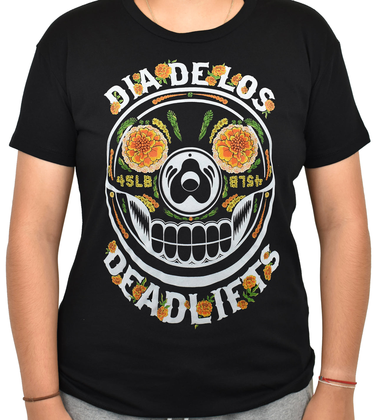 Women's 'Dia de los Deadlifts' Relaxed Tee - Marigold Edition