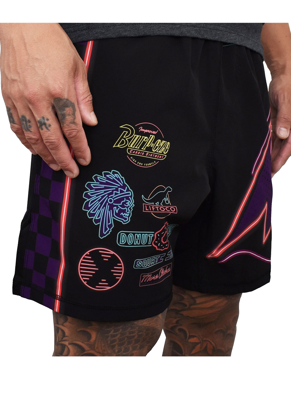 Men's 'Cars at Night' Hybrid Shorts