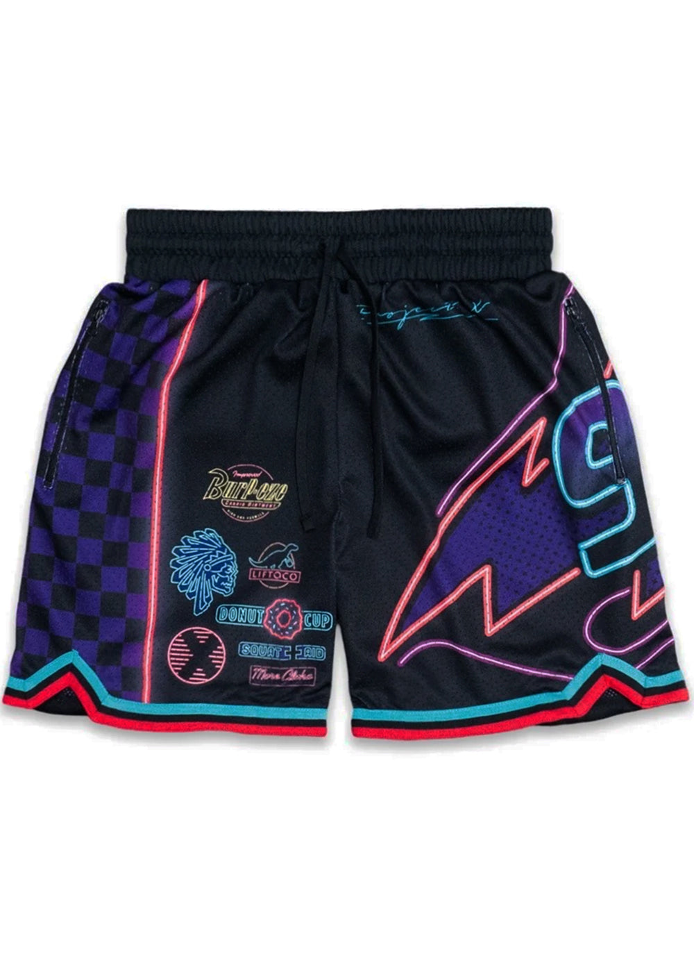 Men's 'Cars at Night' Hoop Shorts