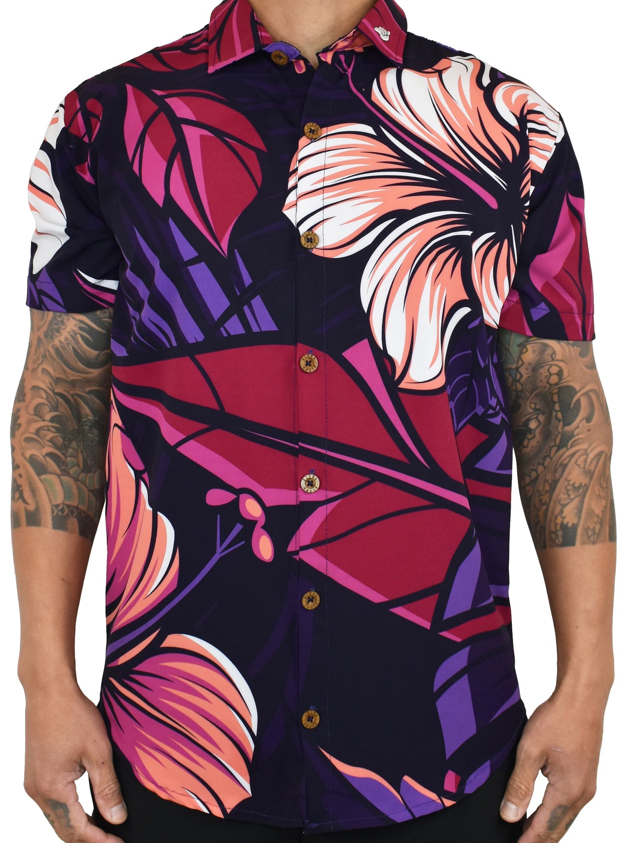 'MEGA HA Floral' ULTRA Aloha (Hawaiian) Shirt