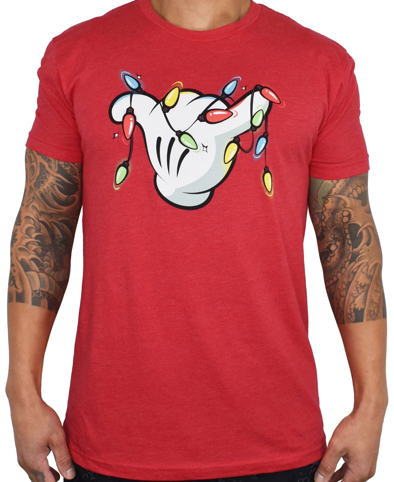 Men’s ‘Happiest Lights' Red Tee