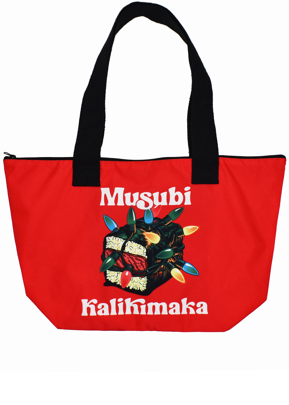 'Holiday Musubi' Jumbo Zippered Tote