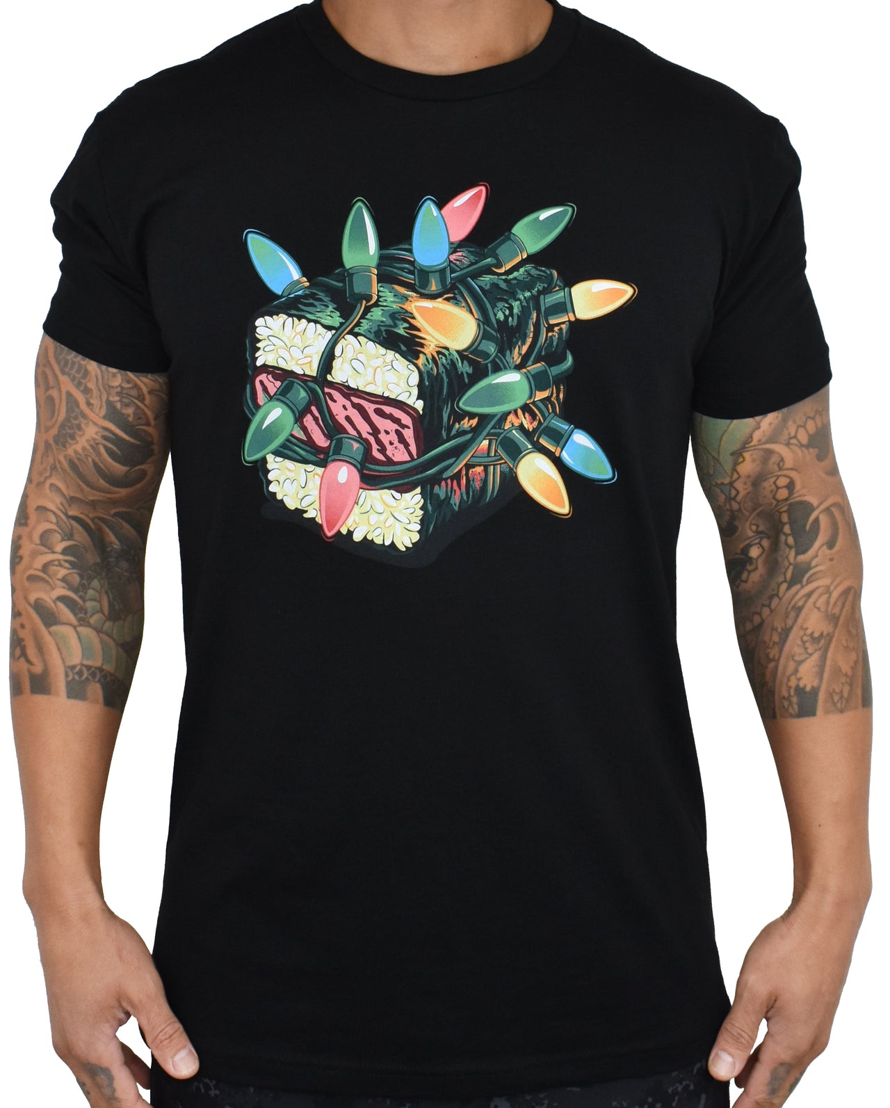 Men’s ‘Holiday Musubi' Black Tee