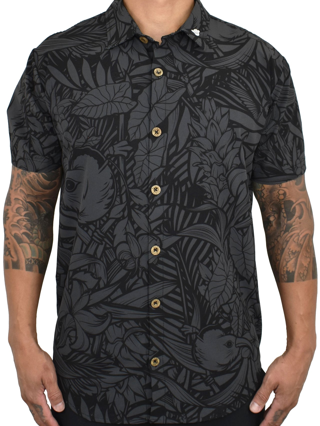 'Charcoal Ohana' ULTRA Aloha (Hawaiian) Shirt