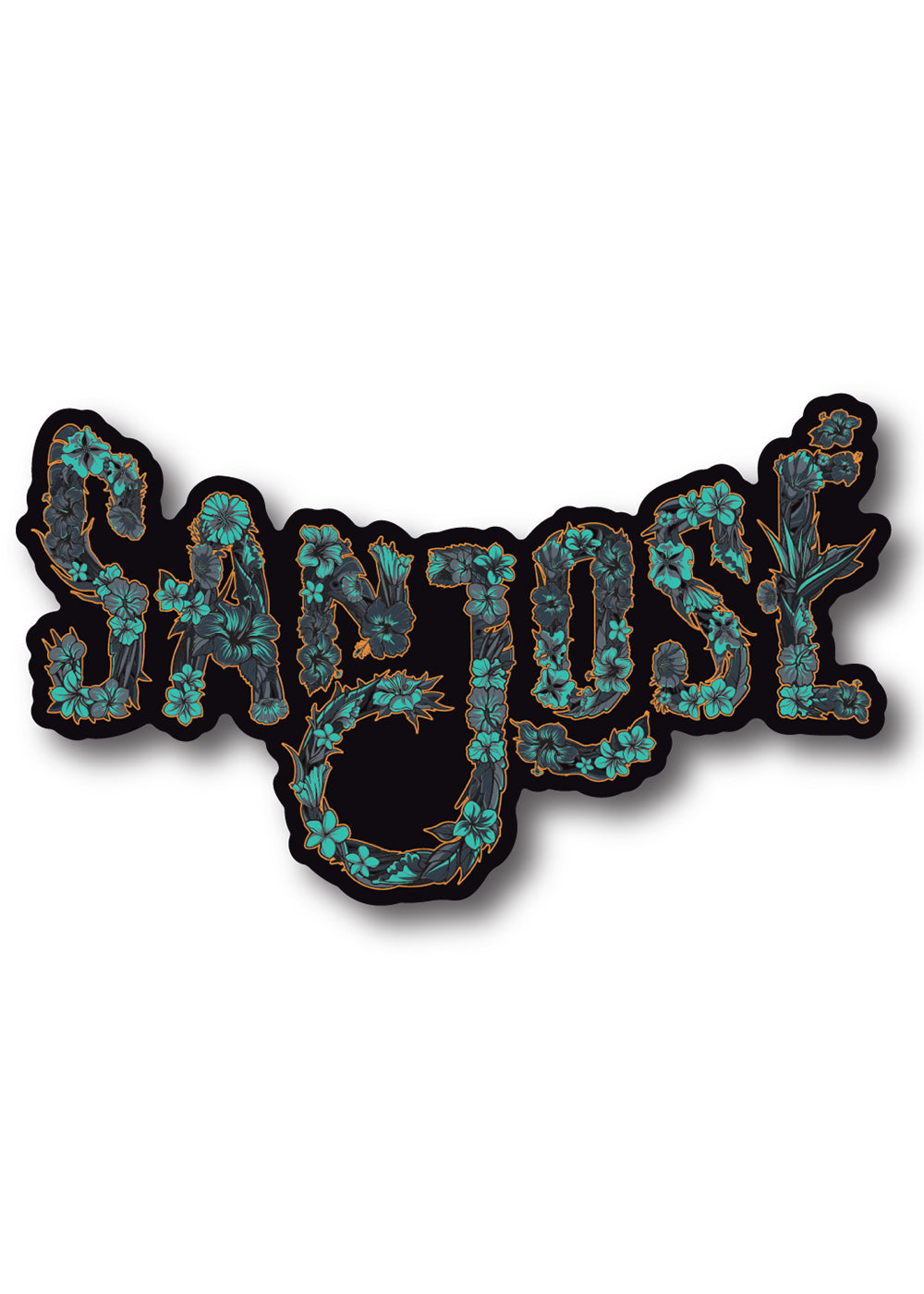 'Floral San Jose' Sticker