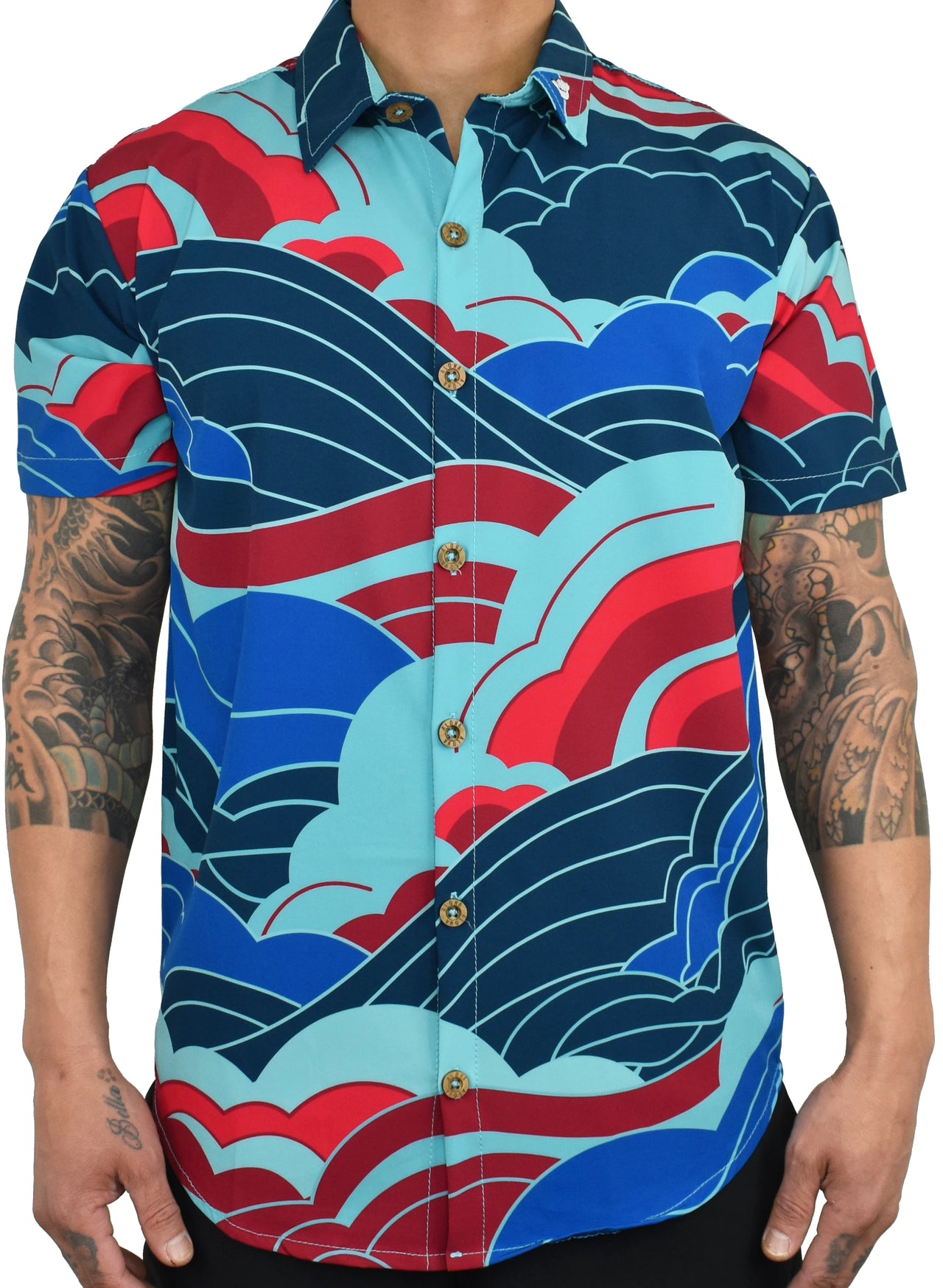 'SunKiss Berry' ULTRA Aloha (Hawaiian) Shirt