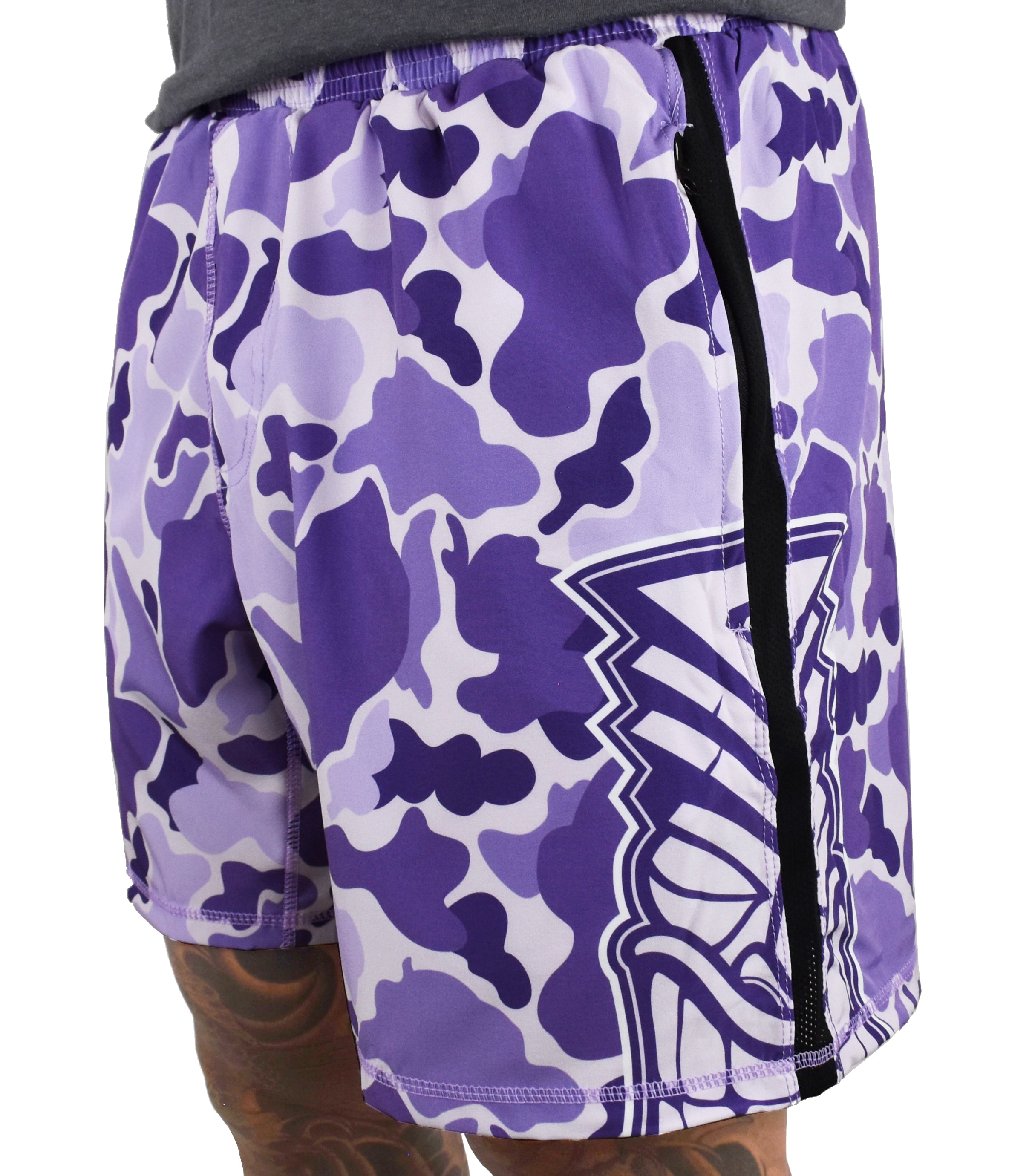 Purple Camo Shorts
