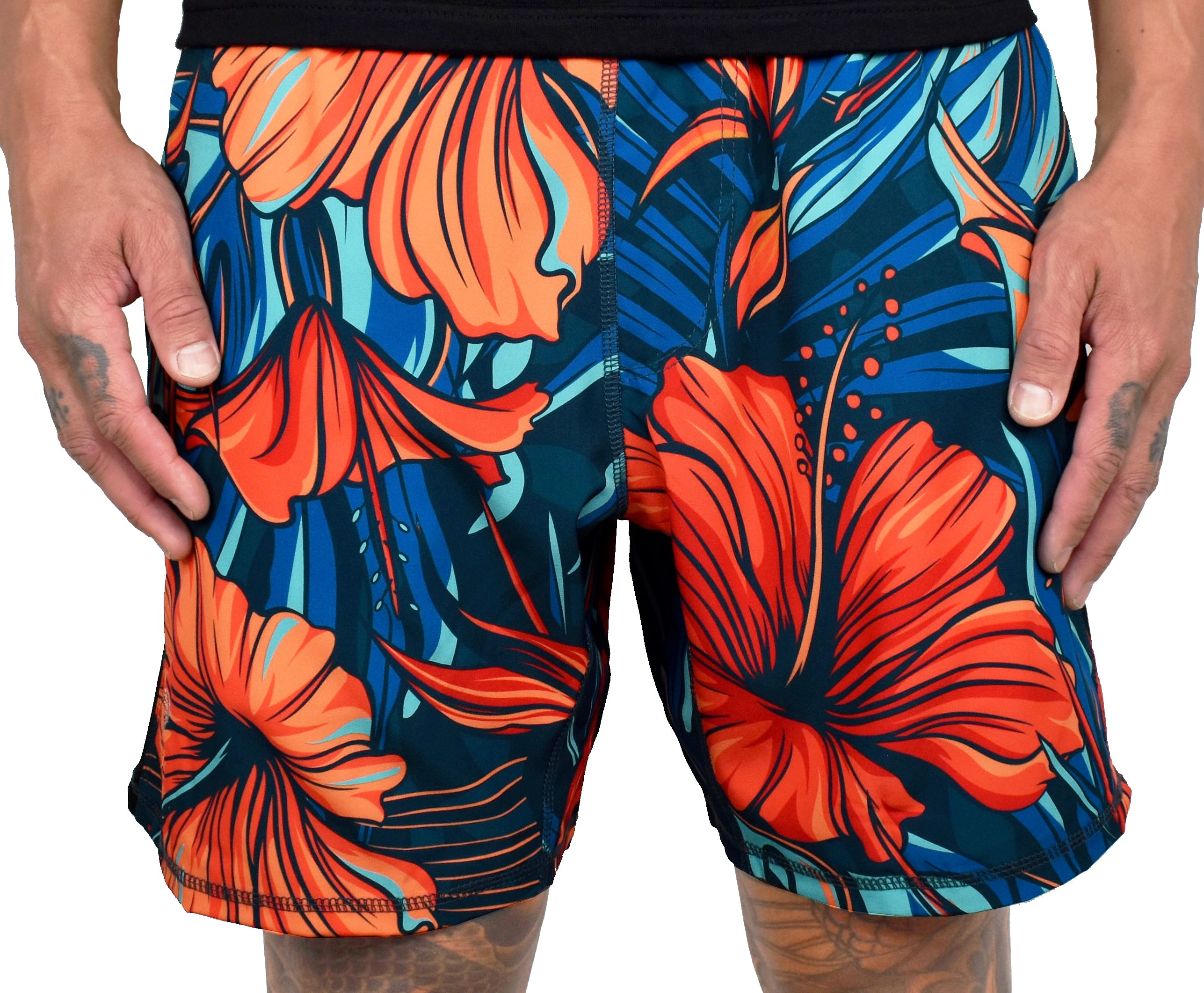 Men's 'Tropical Vibes' - Tangerine Dream Hybrid Shorts - FINAL SALE