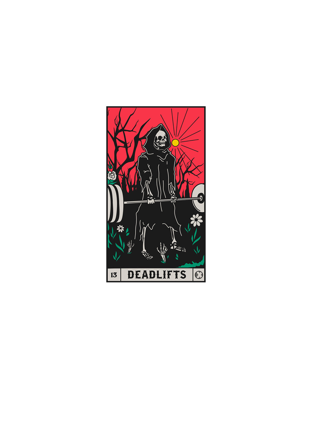 'DEADLIFTS Tarot Card' Trading Pin