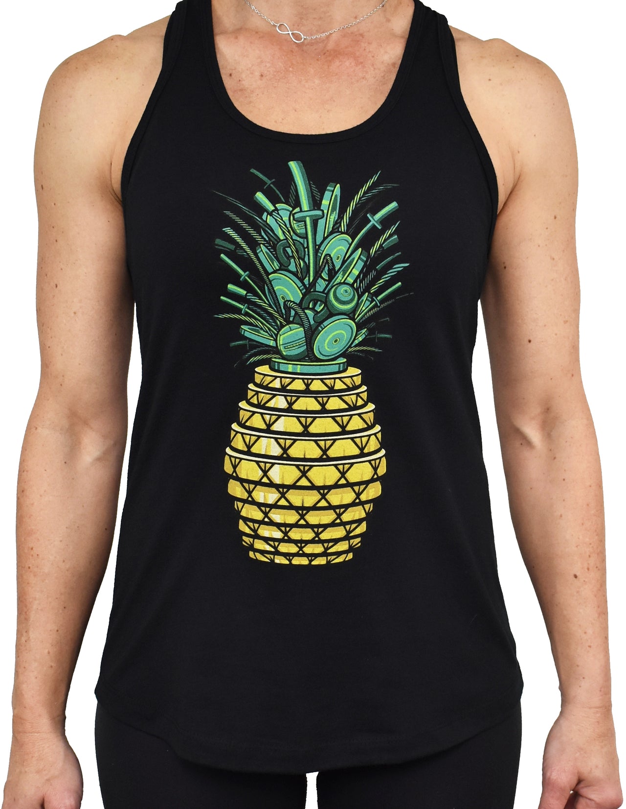 Women's 'Pineapple Strong' Racerback Tank